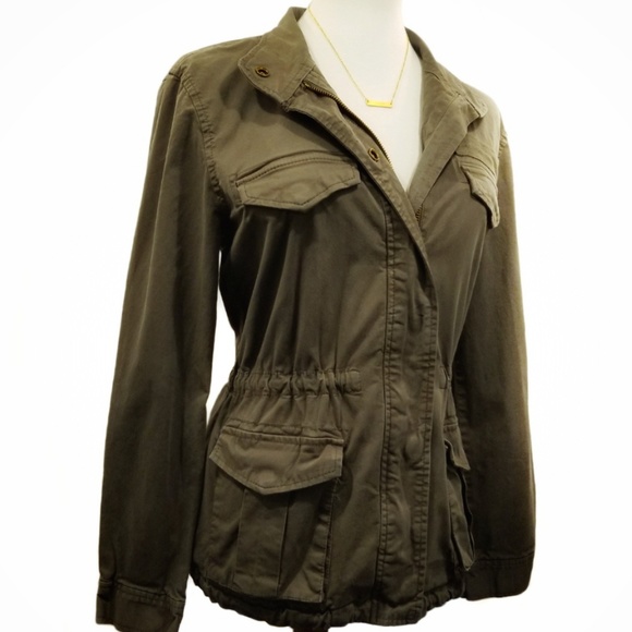 HINGE Utility Jacket Navy Green Vintage Expedition - Picture 3 of 8